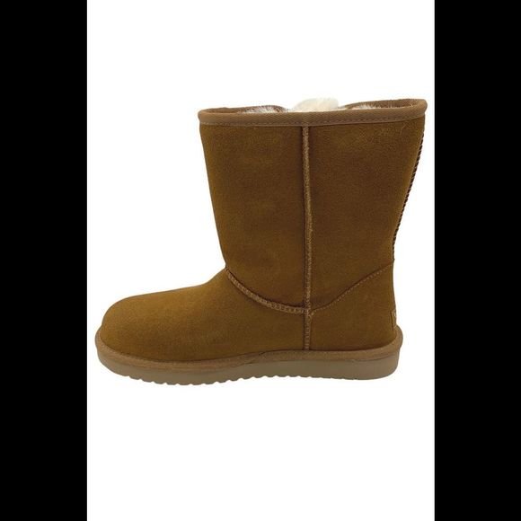 Koolaburra by UGG Suede Bow Short Boots Victoria Chestnut - Medium - Picture 4 of 4